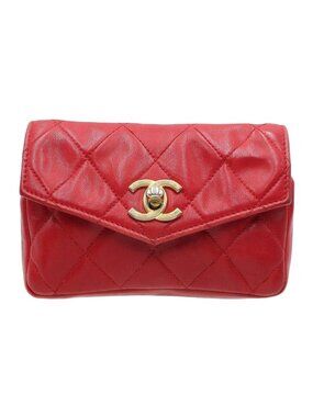 Chanel Quilted Mini Waist Pouch Belt